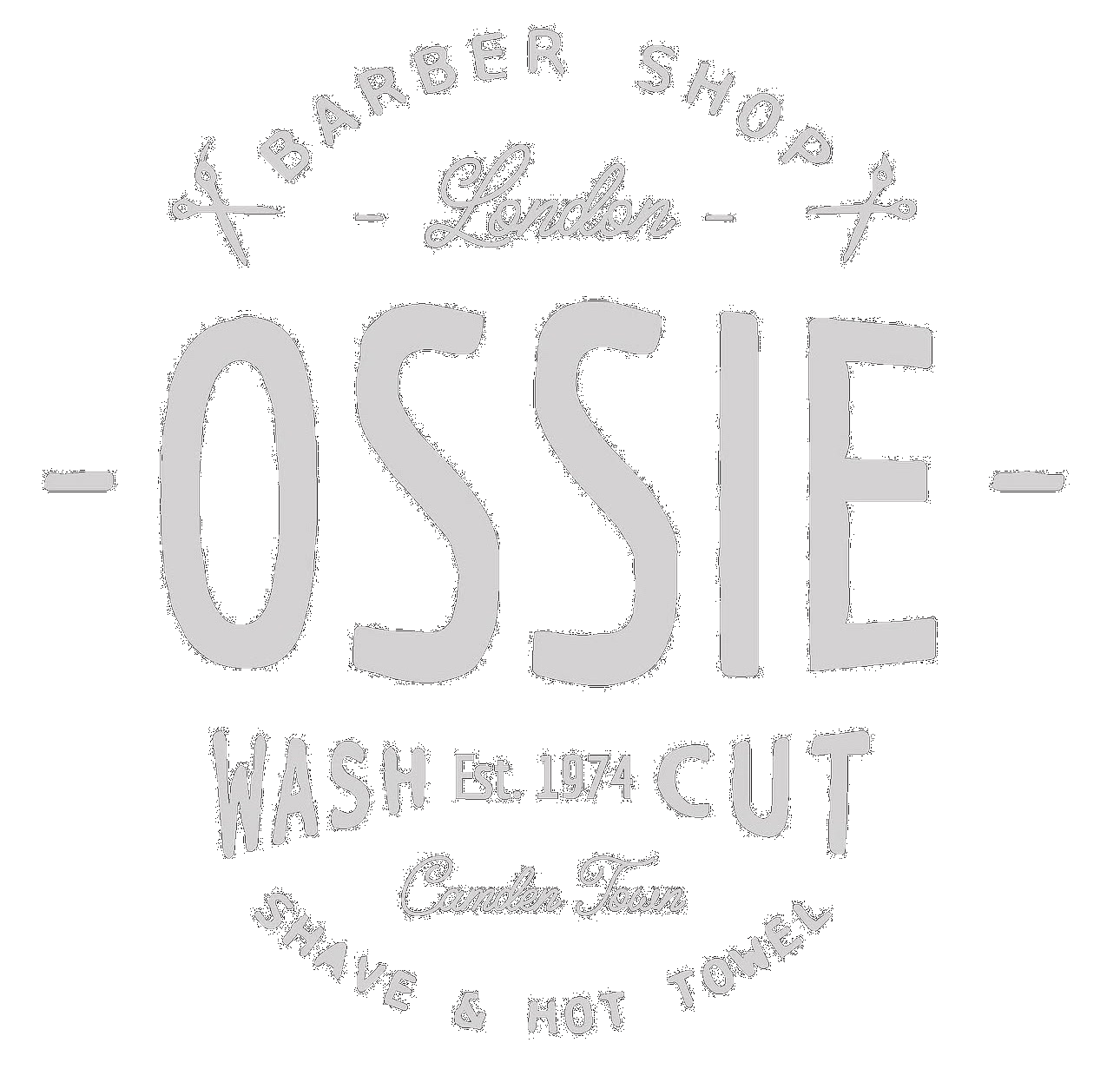 Ossie Barber Shop logo
